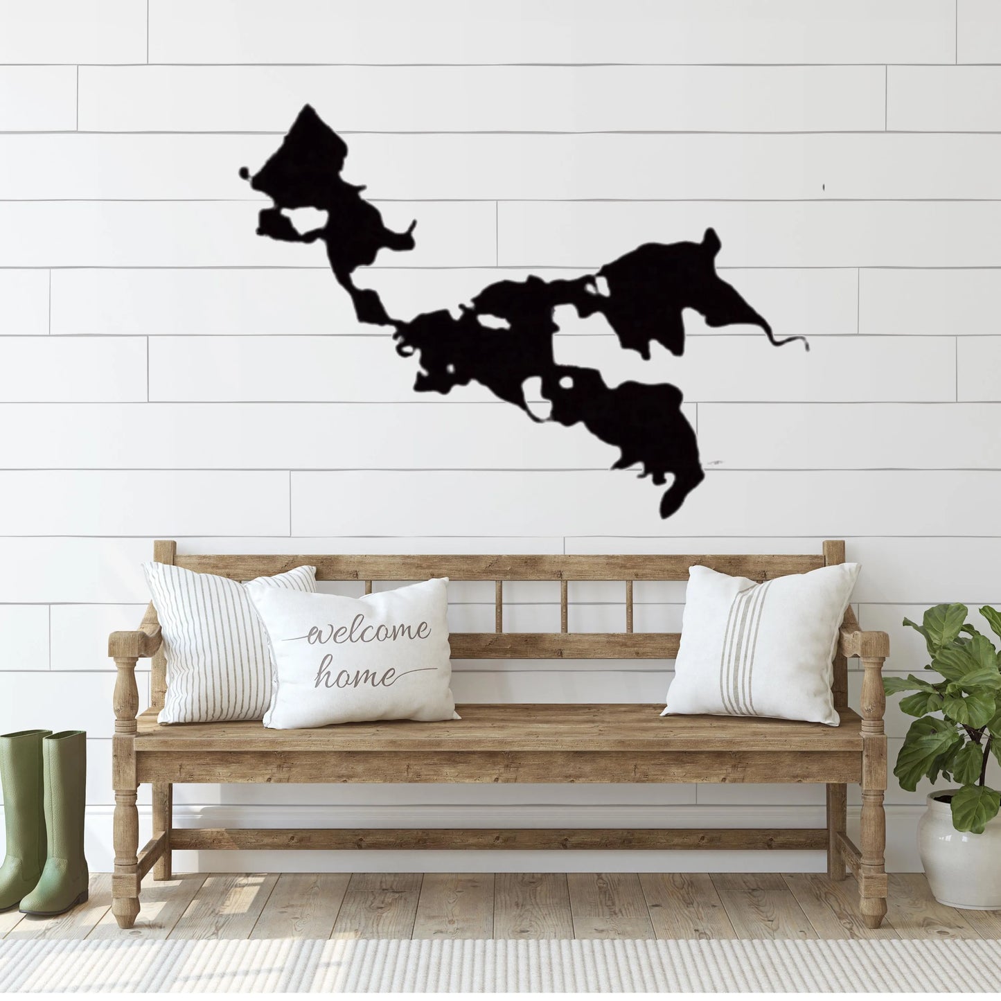 Custom Lake Metal Wall Art