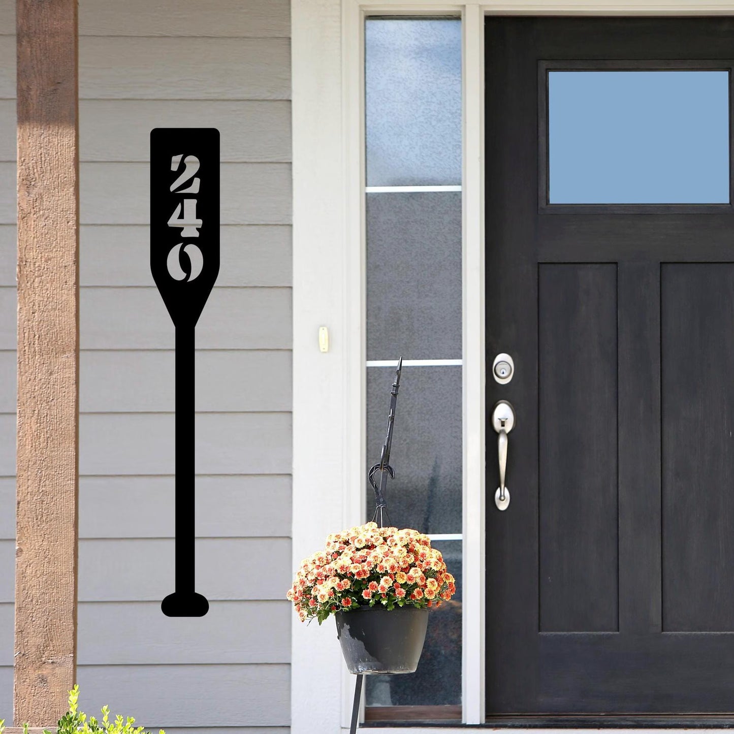 Personalized House Number Paddle Sign