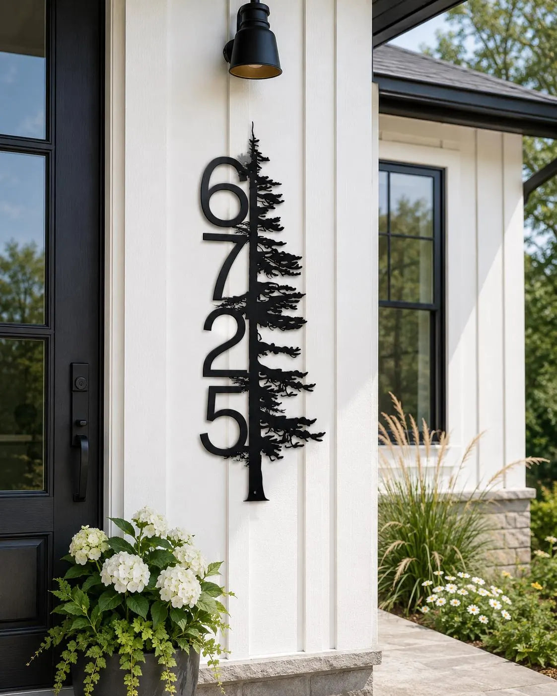 pine tree address sign