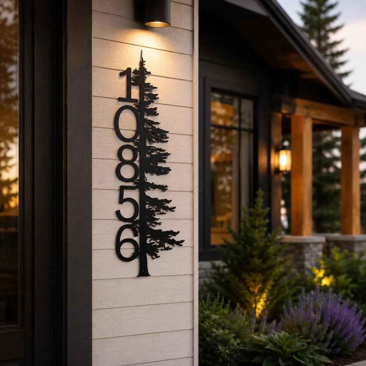pine tree address sign