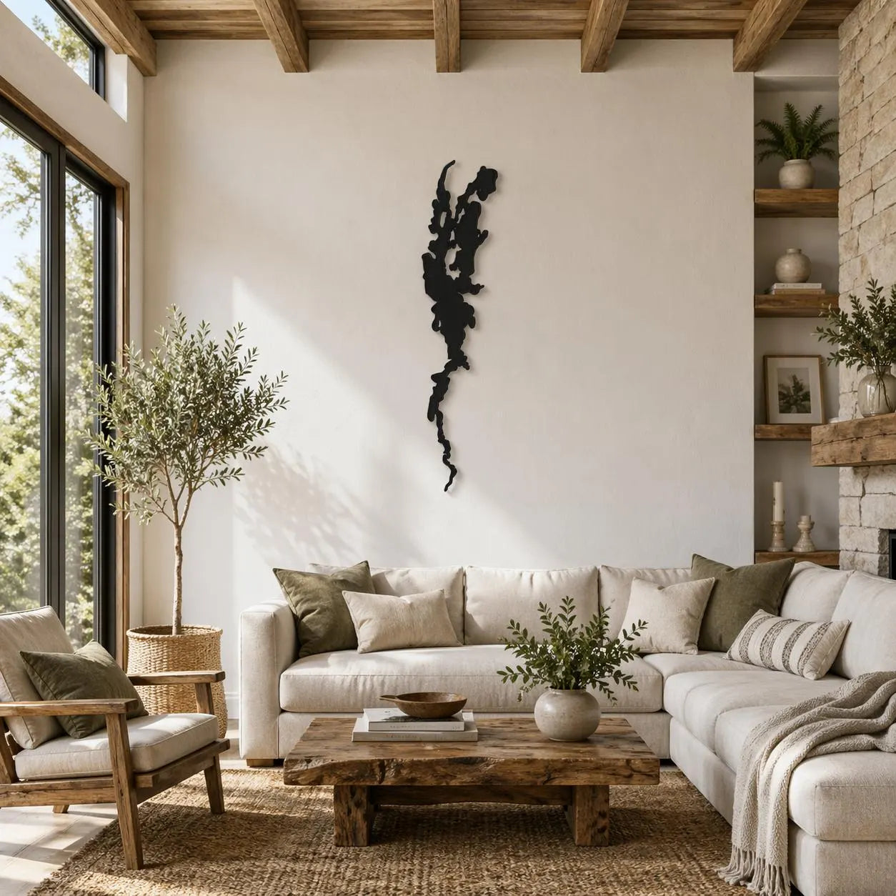 Custom Lake Metal Wall Art