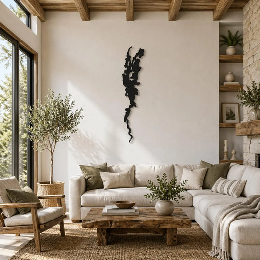 Custom Lake Metal Wall Art