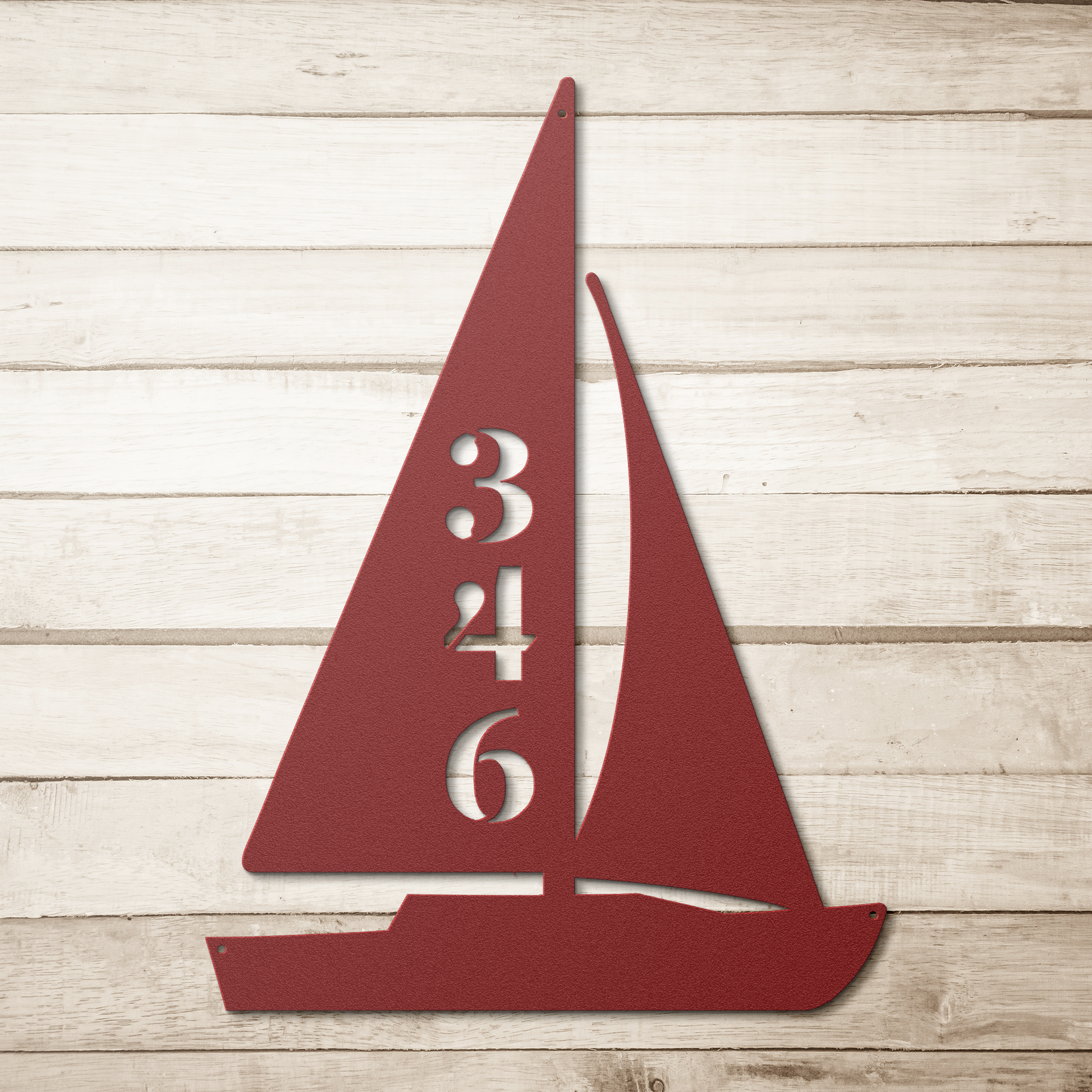 personalized_sail_boat_house_number_sign_Red_Simple_Wood_BKGD_Mockup.png_15890861
