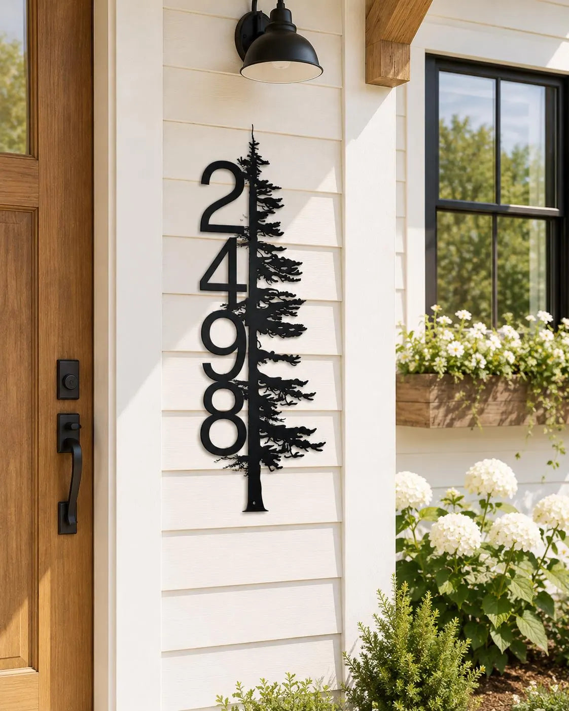 pine tree address sign
