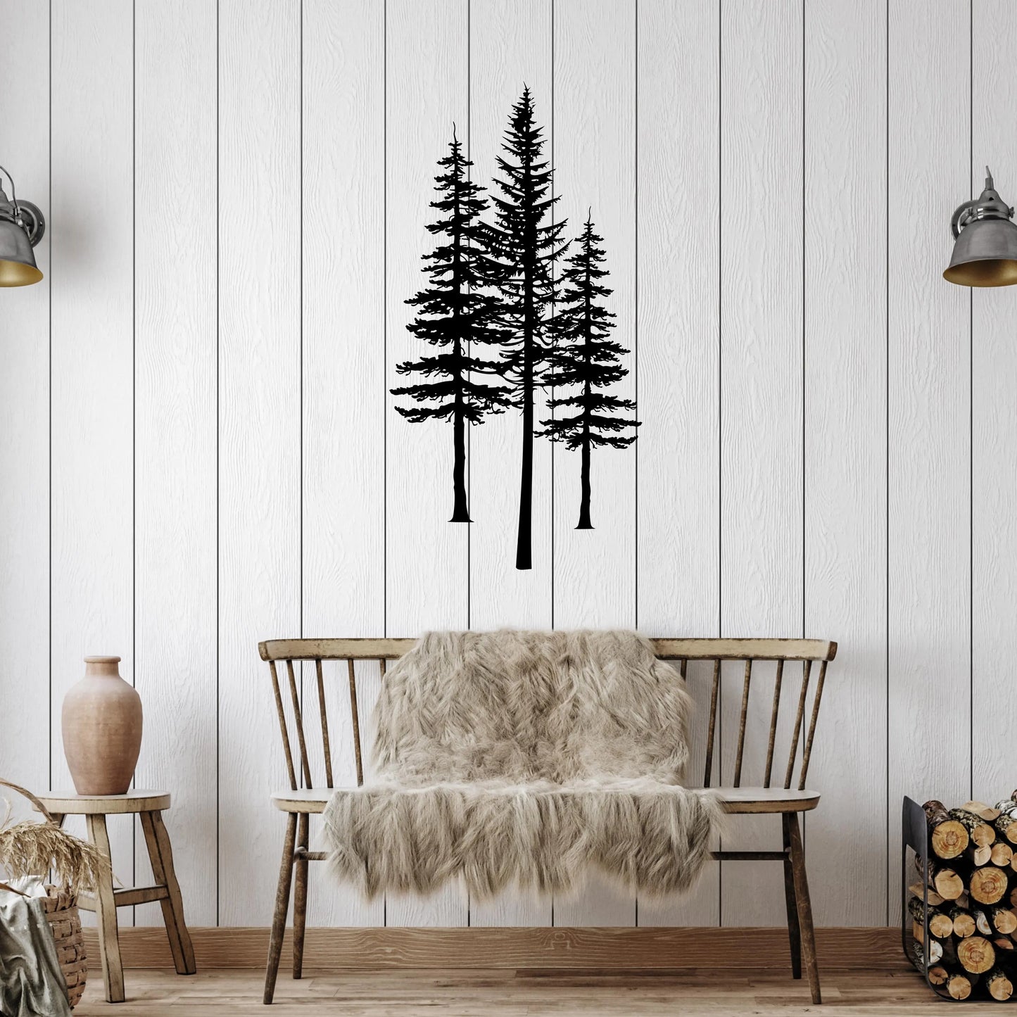 Pine Tree Metal Wall Art